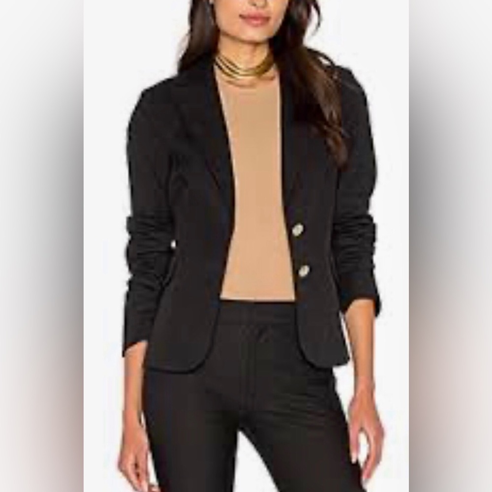 DEREK LAM 10 CROSBY Patch Pocket Blazer in Black